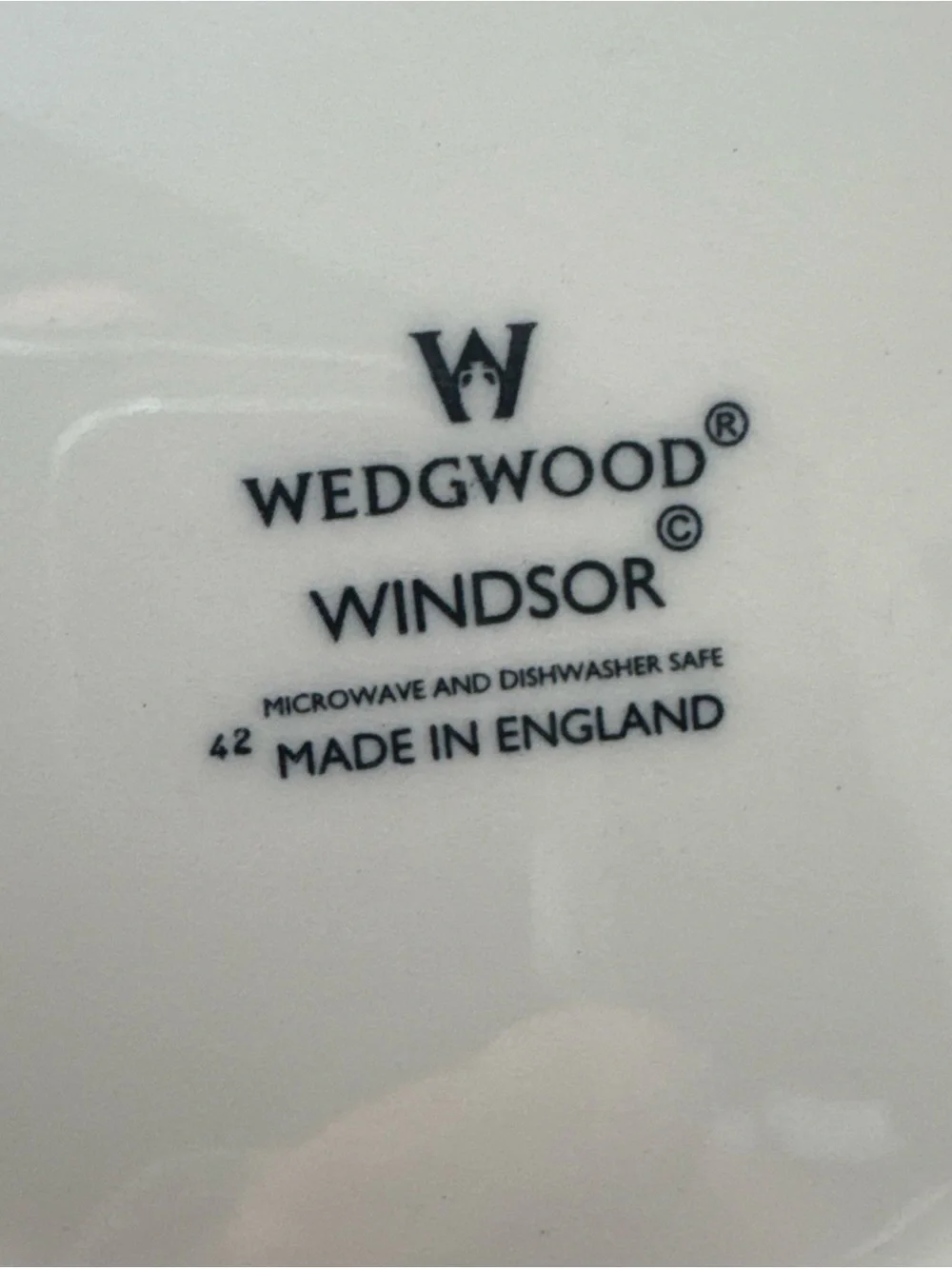 Set of 4 Wedgwood Windsor 9” Rimmed Soup Salad Pasta Bowls Ivory Ribs & Dots